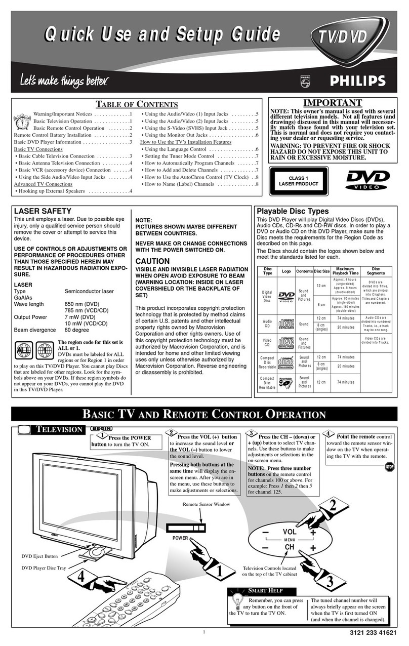 Philips 27DV60S99 Quick use and setup guide