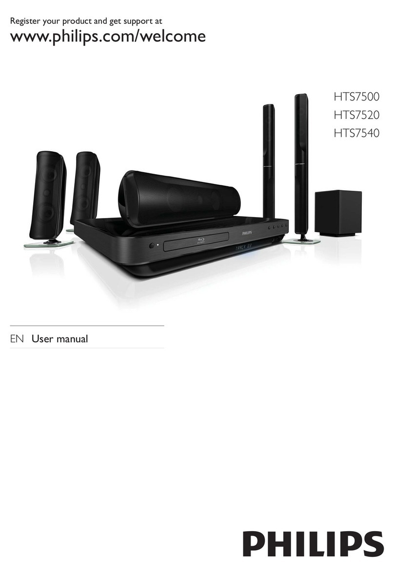 Philips HTS7540/12 user manual