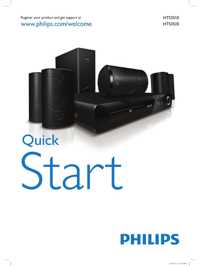 Philips HTS3510/12 quick start