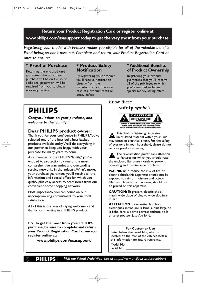 Philips 63PF9631D/37B User manual