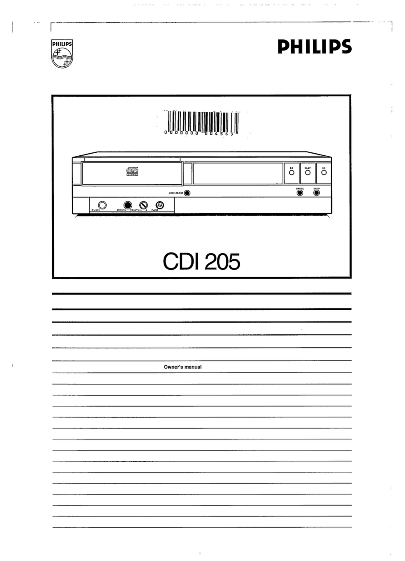 Philips CDI 205 User manual Philips CDI 205 User manual
