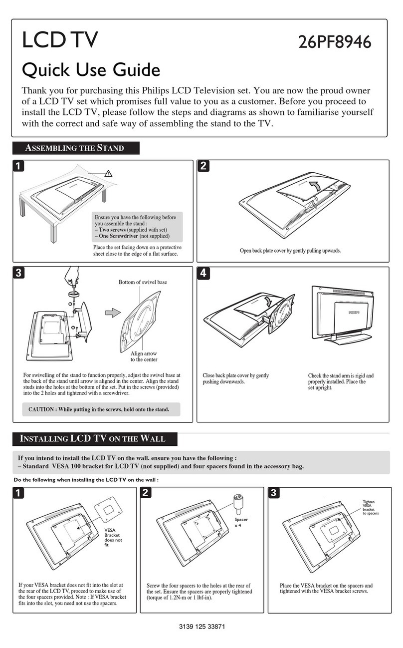 Philips 26PF8946/37B Operating manual