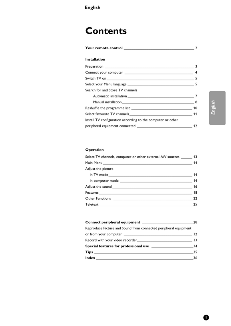 Philips 33PX8001/05 User manual