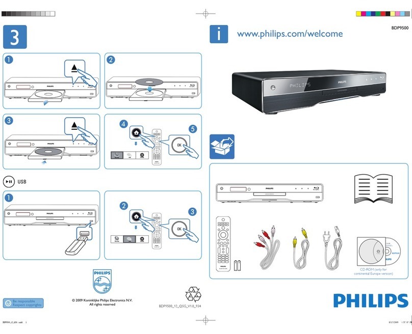 Philips BDP9500/12 User manual