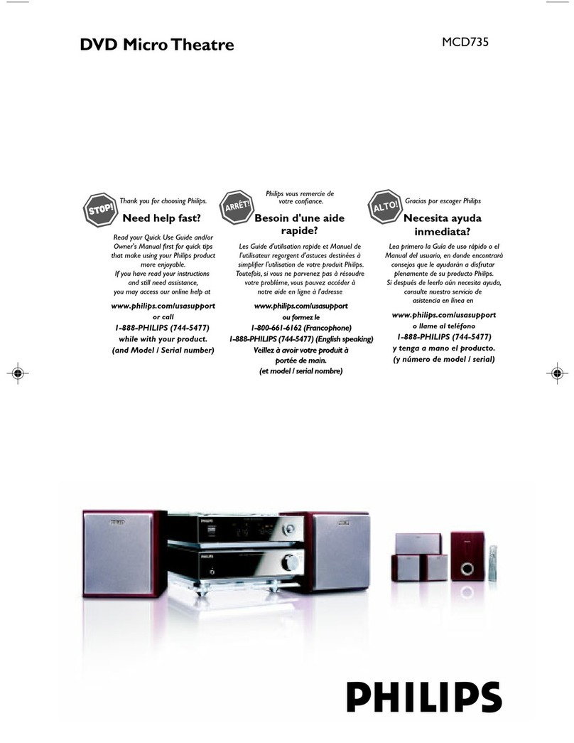 Philips MCD735/37B User manual