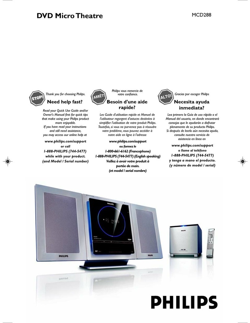 Philips MCD288/37B User manual