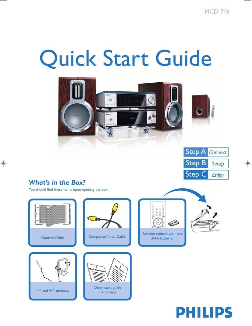 Philips MCD718/37B quick start guide
