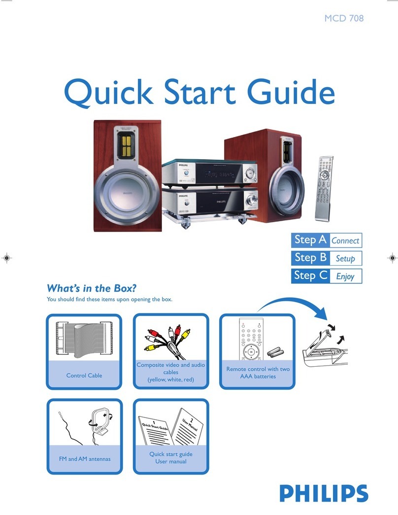 Philips MCD708/37B quick start guide