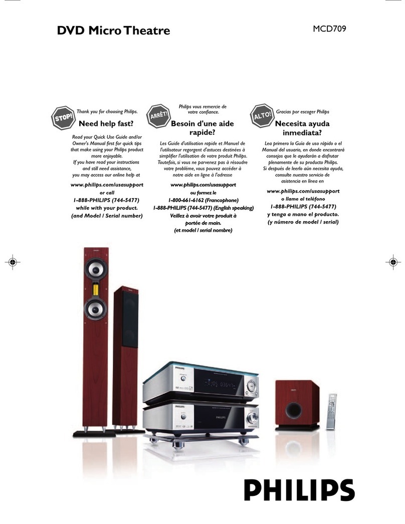 Philips MCD709/37B User manual