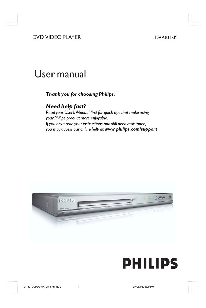 Philips DVP3015K/96 user manual