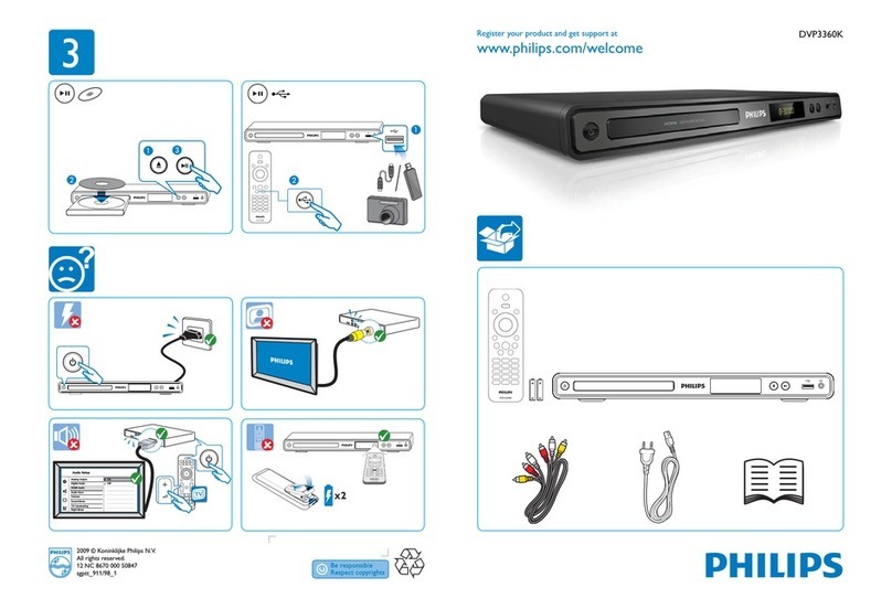 Philips DVP3360K/98 User manual