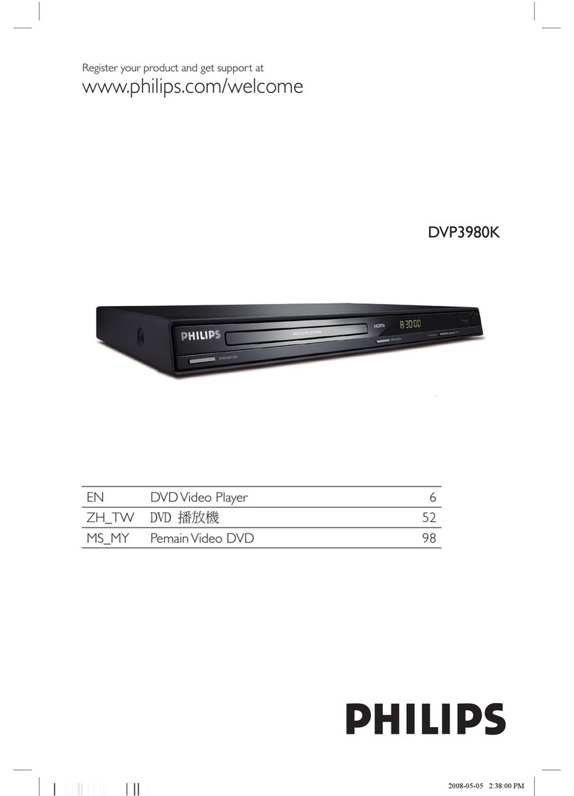 Philips DVP3980K/98 user manual