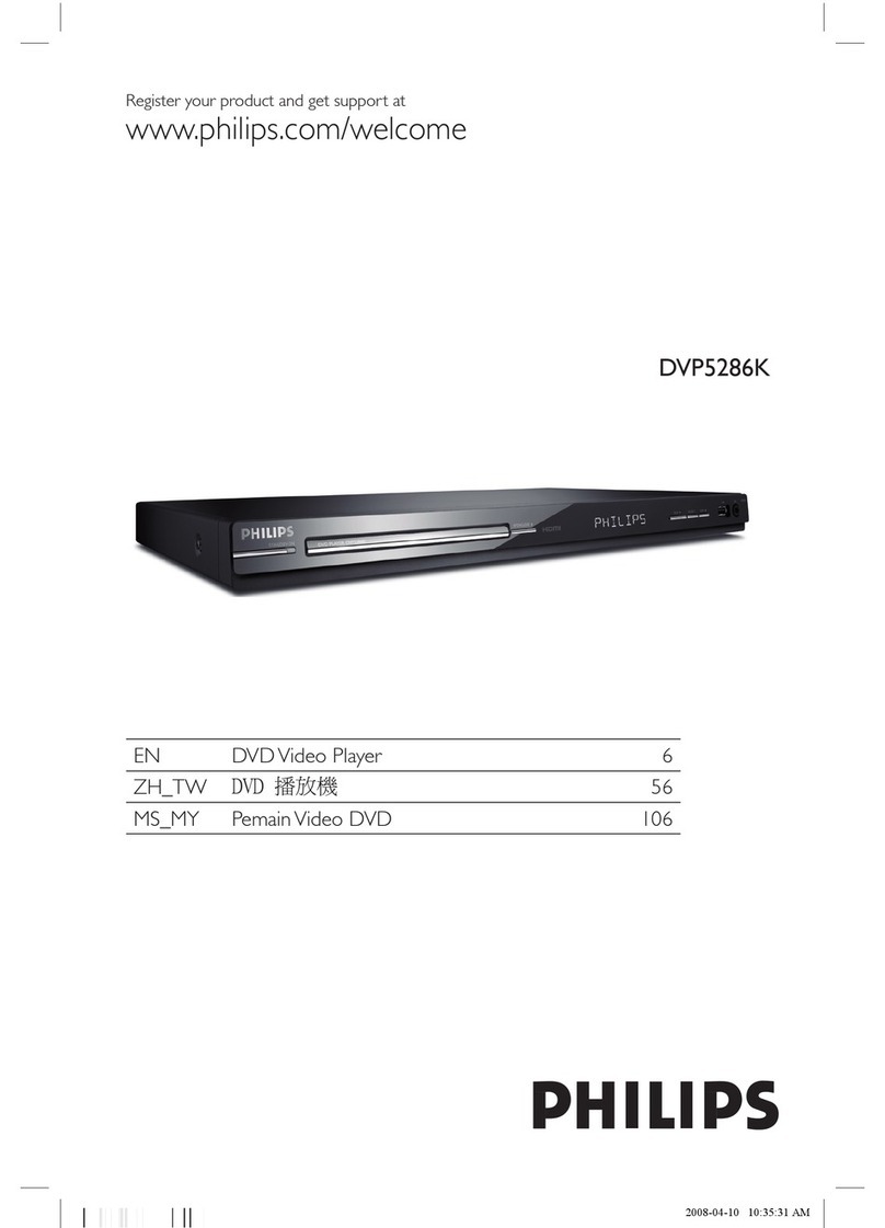 Philips DVP5286K/98 User manual