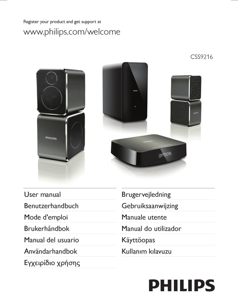 Philips Fidelio SoundHub CSS9216/12 User manual