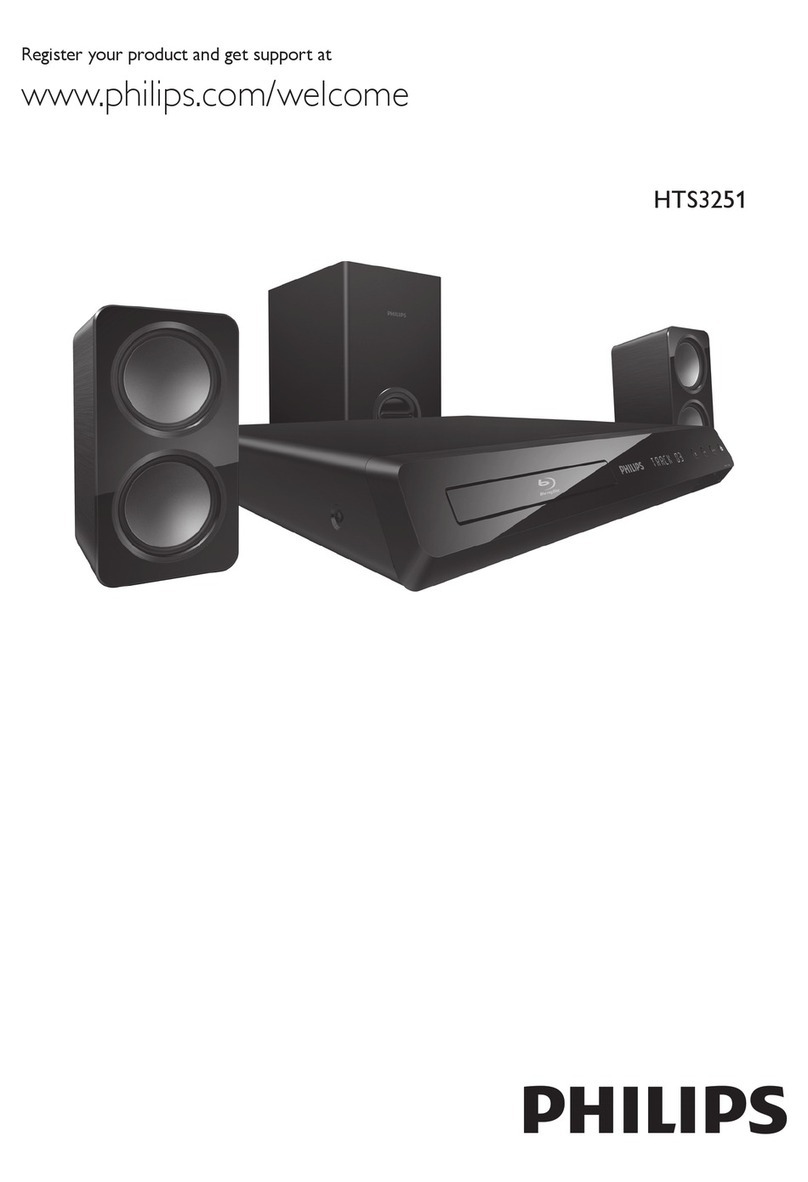 Philips HTS3251/12 quick start guide