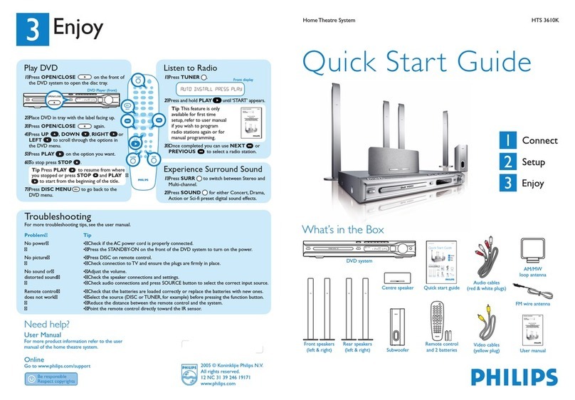 Philips HTS5310K/51 User manual