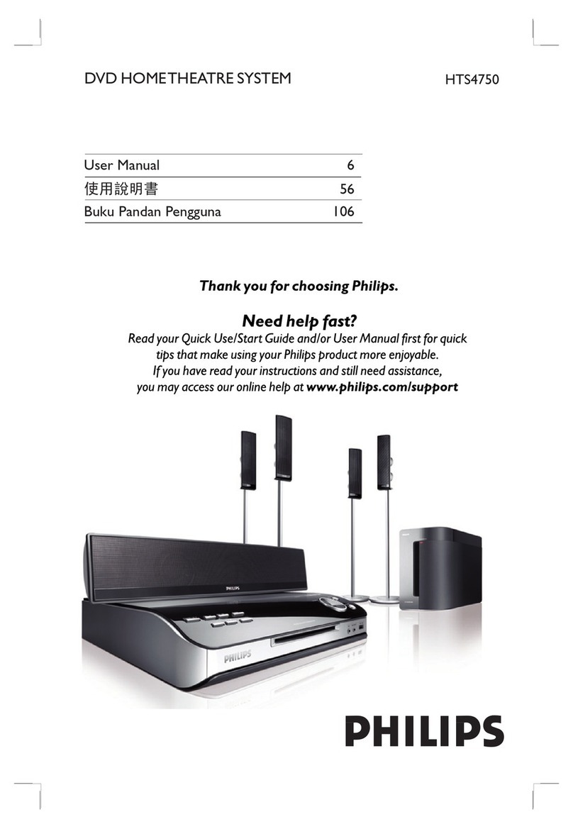 Philips HTS4750/98 User manual Philips HTS4750/98 User manual
