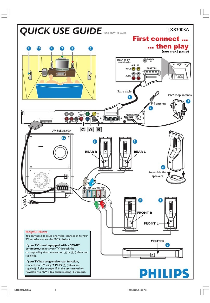 Philips LX8300SA/05 Operating manual Philips LX8300SA/05 Operating manual