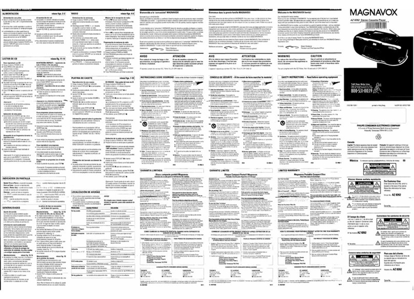 Philips AZ8262 user manual