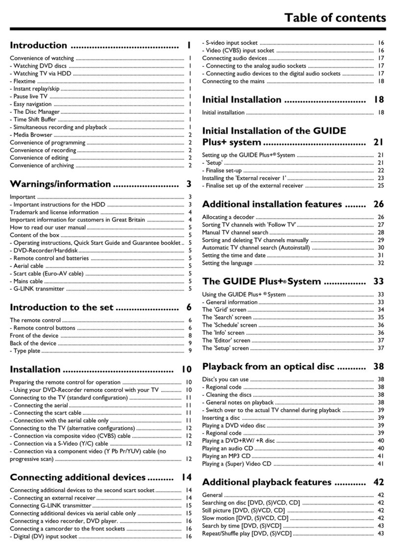 Philips HDRW720/05 user manual