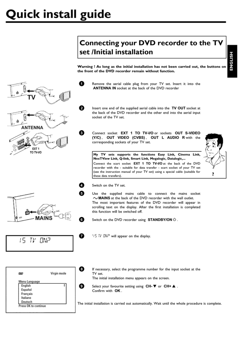 Philips DVDR75/001 User manual