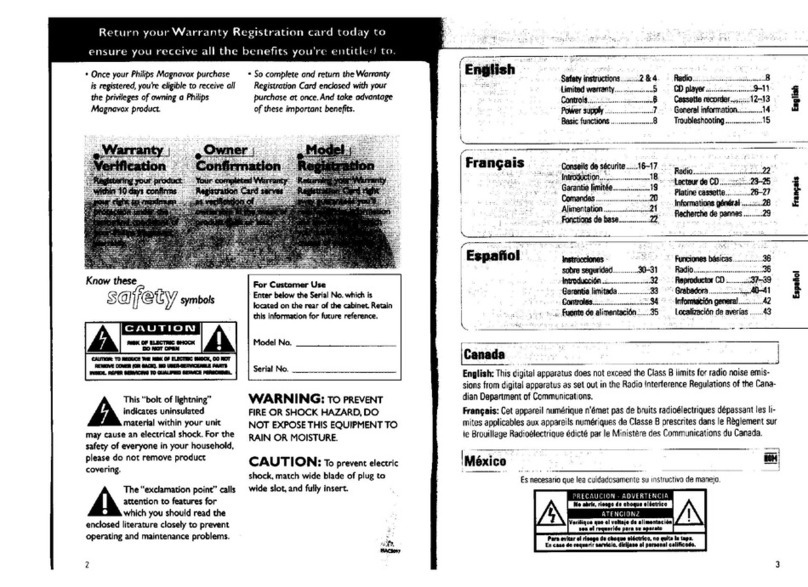 Philips AZ1010 user manual