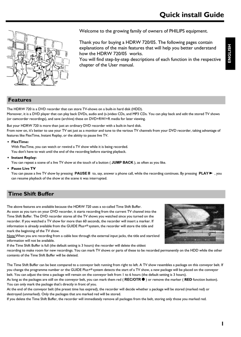 Philips HDRW720/05 User manual