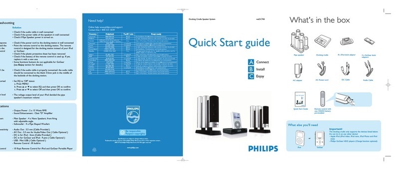 Philips WADC700/98 quick start guide