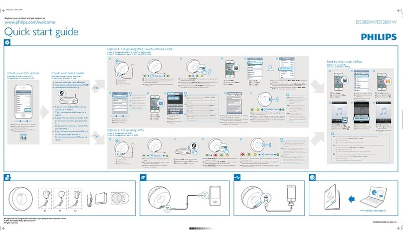 Philips Fidelio DS3800W/10 quick start guide