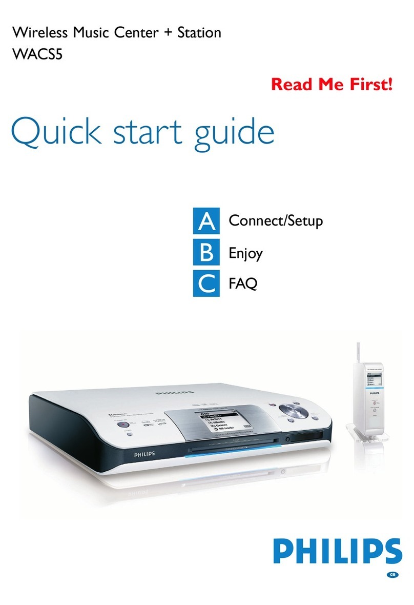 Philips Streamium WAC5/05 User manual