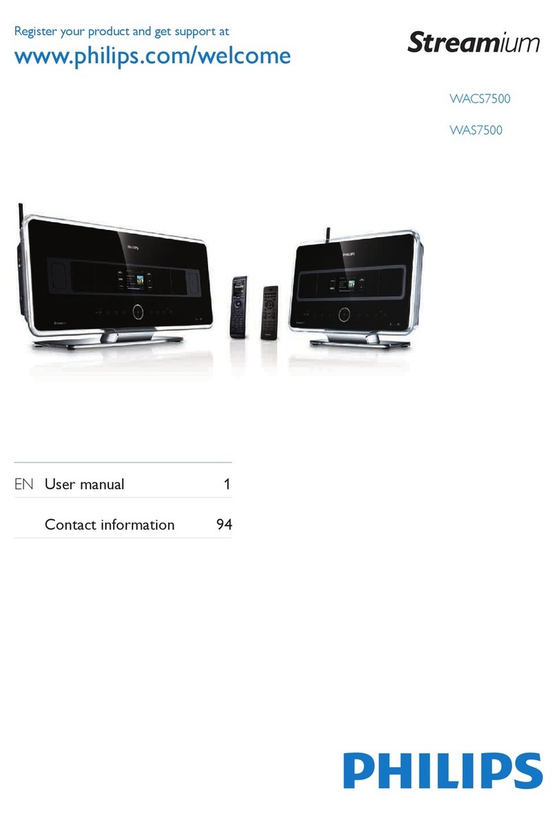 Philips Streamium WACS7500/05 User manual
