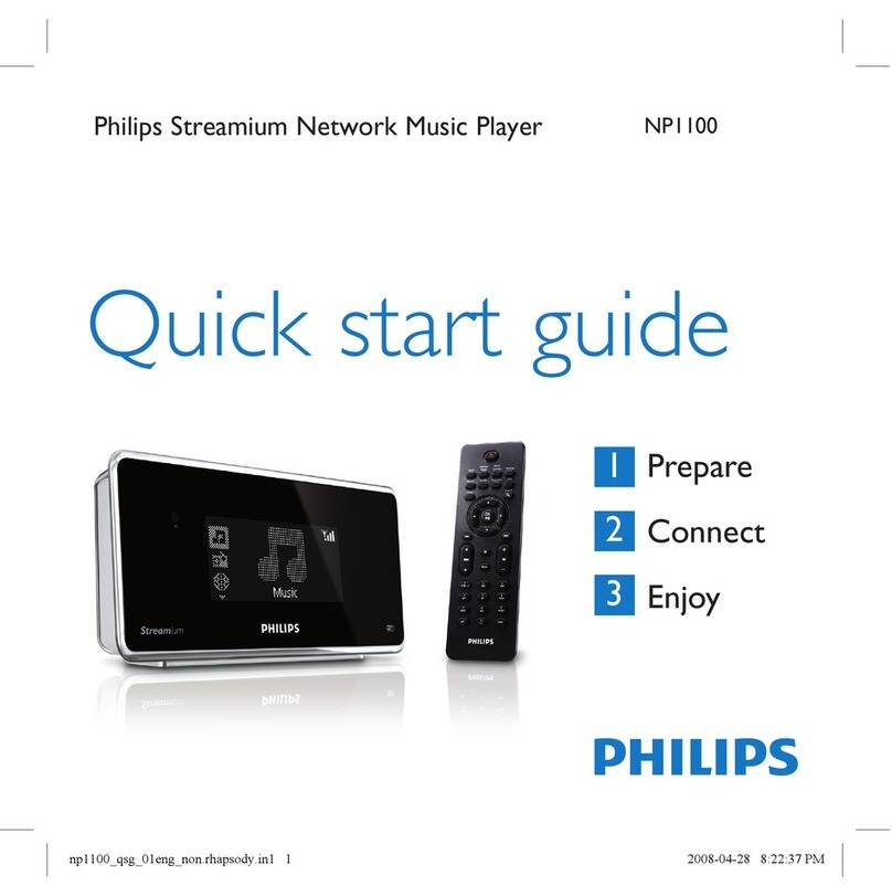 Philips NP1100/12 quick start guide