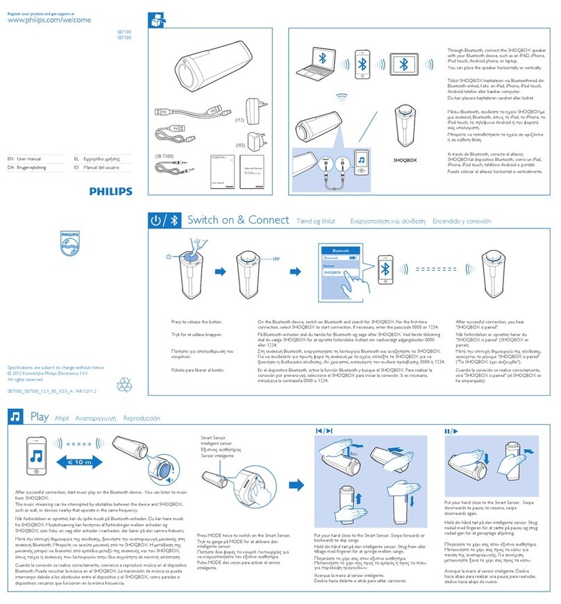 Philips SB7100/12 User manual Philips SB7100/12 User manual