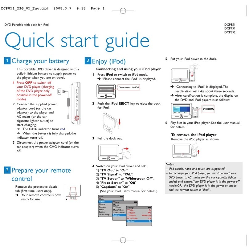 Philips DCP951/37 quick start guide