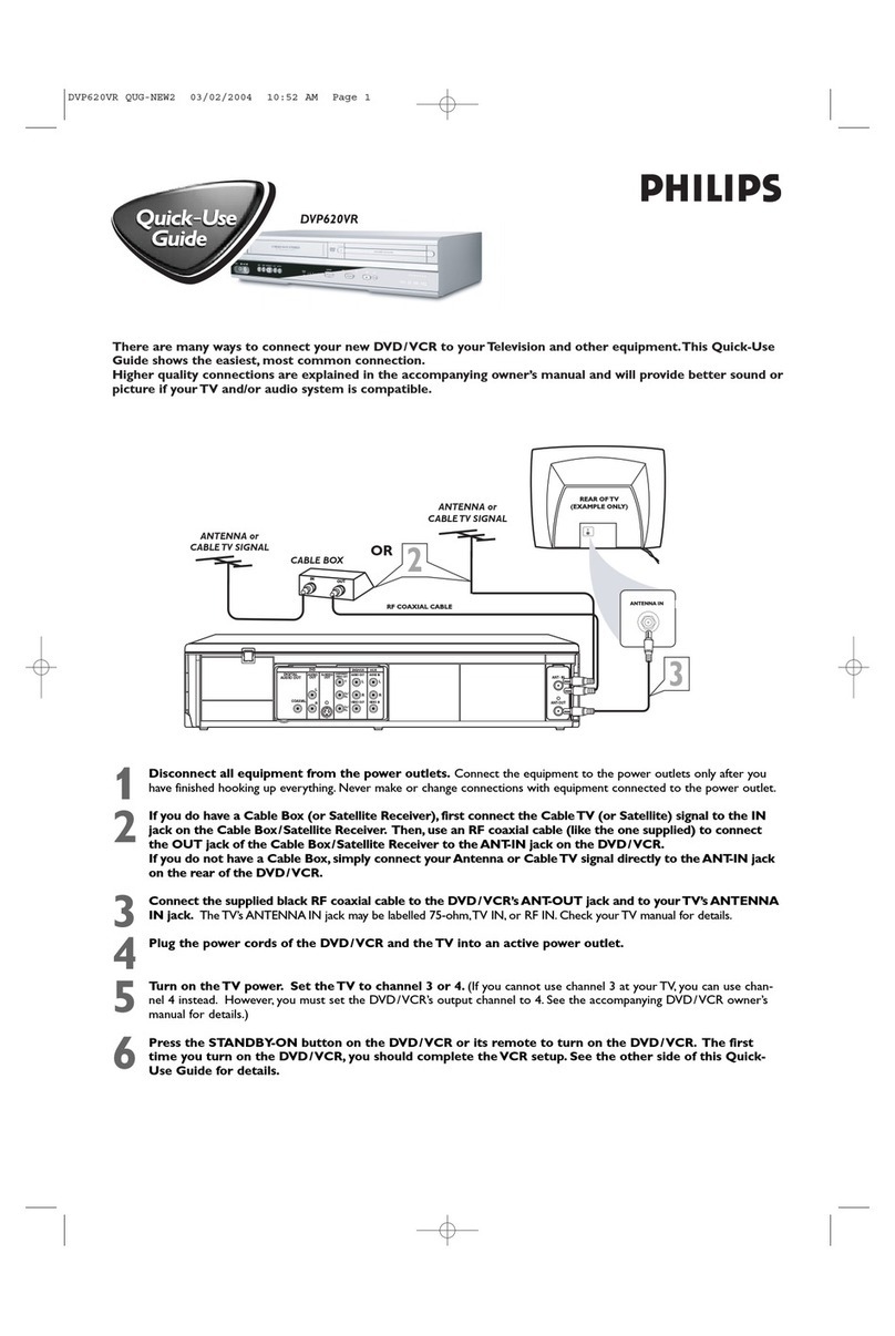 Philips DVP620VR/78 Quick use guide