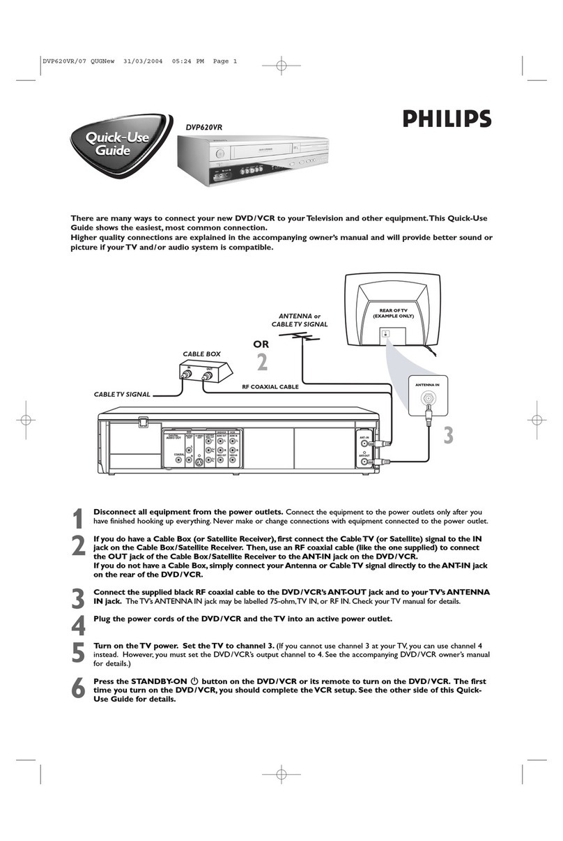 Philips DVP620VR/07B Quick use guide