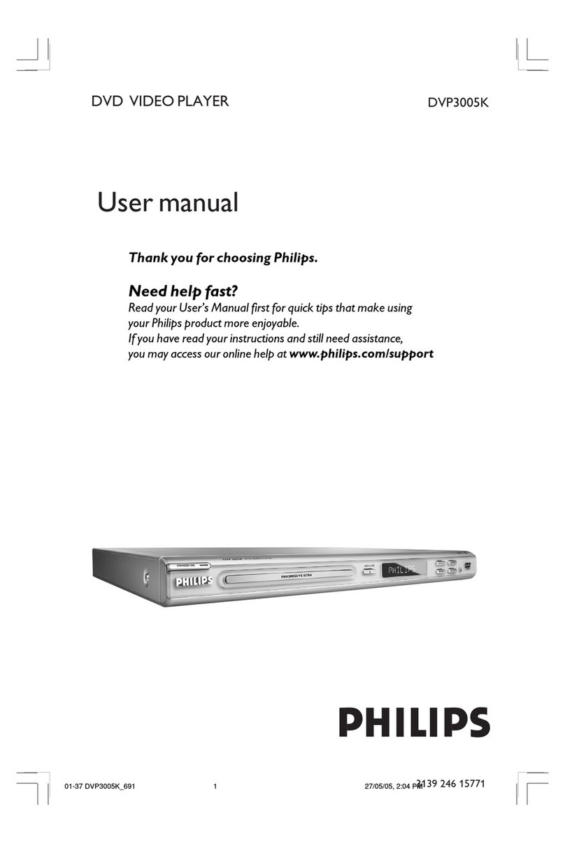 Philips DVP3005K/69 user manual