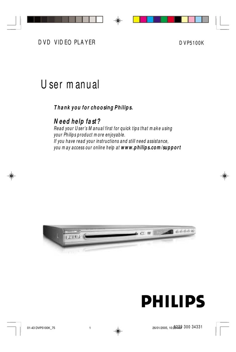 Philips DVP5100K/75 User manual