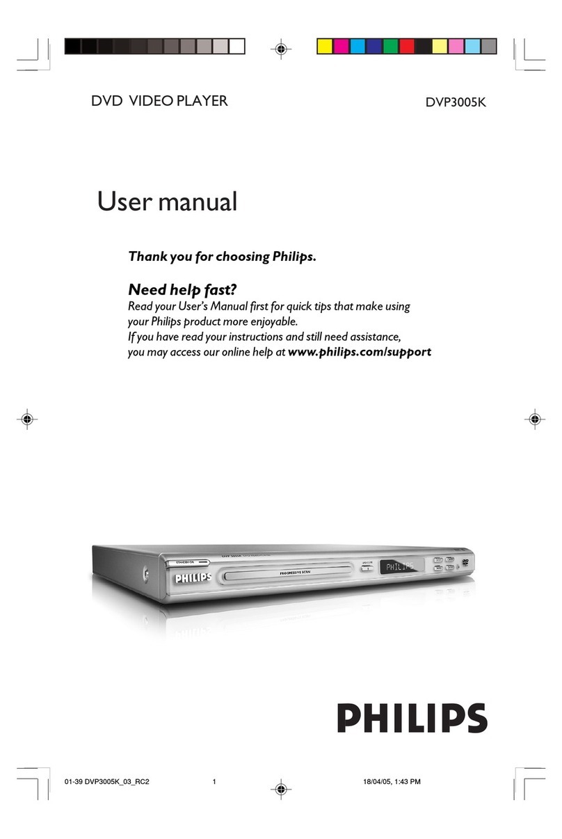 Philips DVP3005K/03 user manual