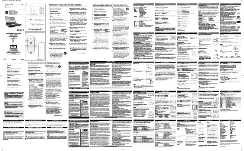 Philips PET1000/37 User manual