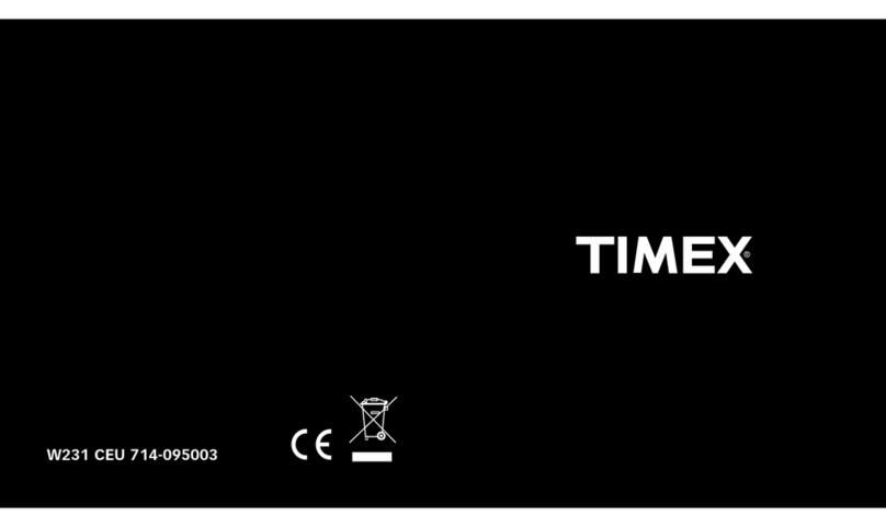 Timex W231 owner's manual