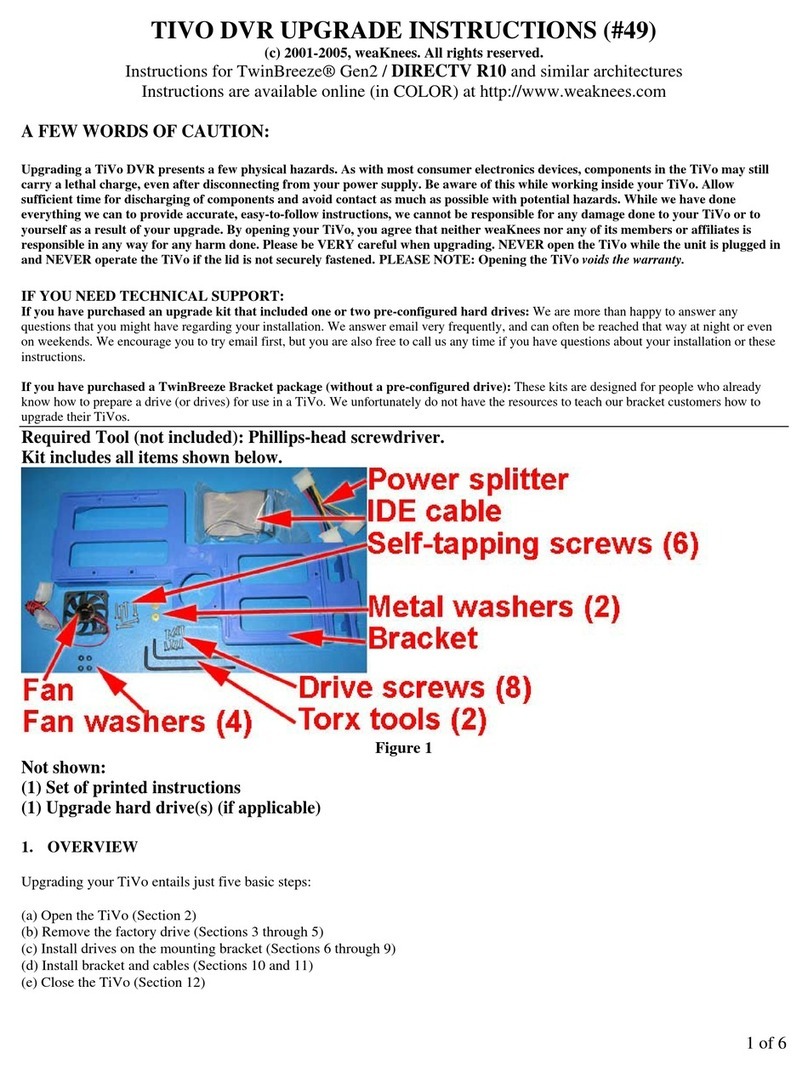 TiVo DVR Upgrade instructions