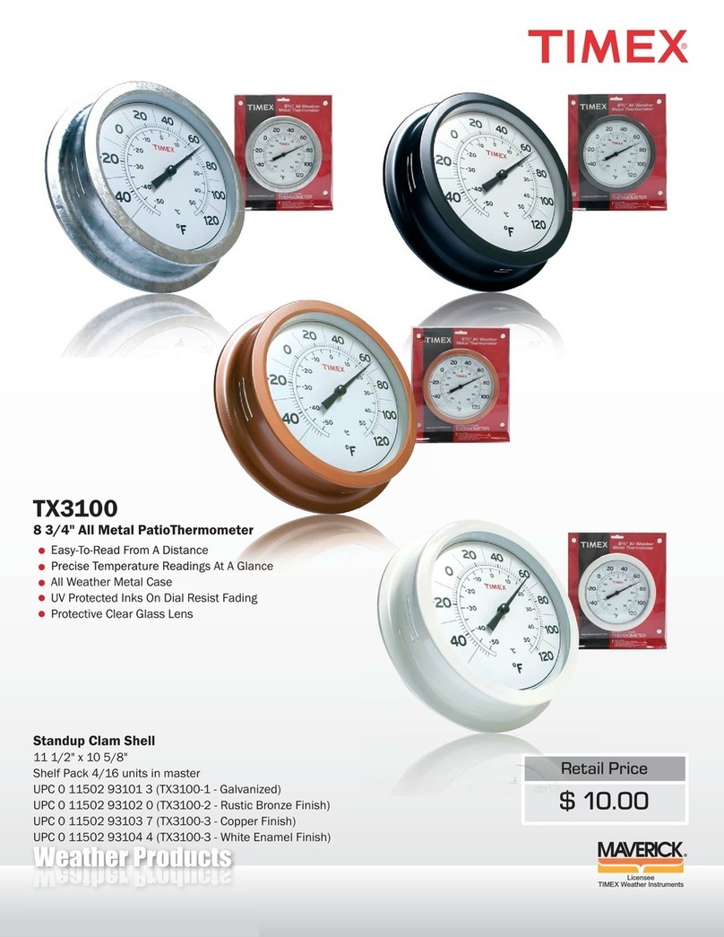 Timex TX3100 Specification sheet