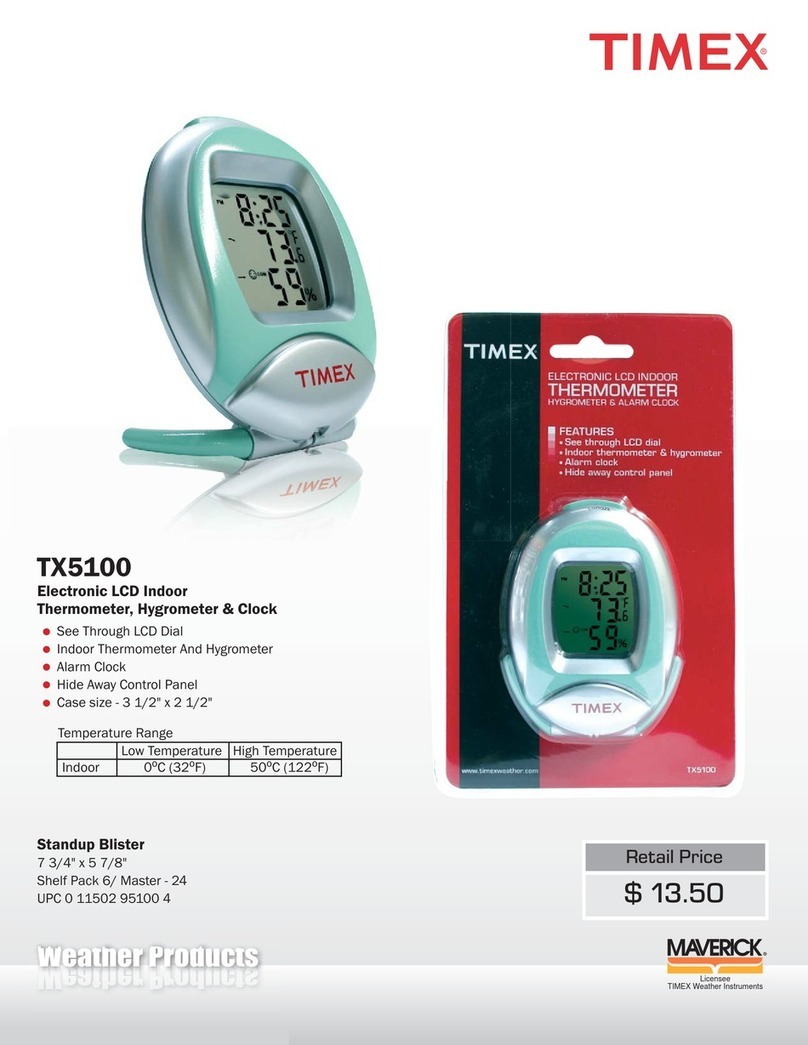 Timex TX-5100 Specification sheet