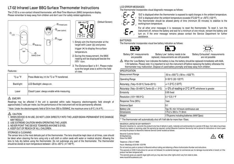 Maverick LT-02 instructions