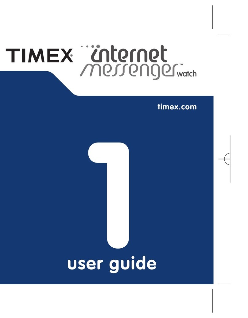 Timex M828 User manual