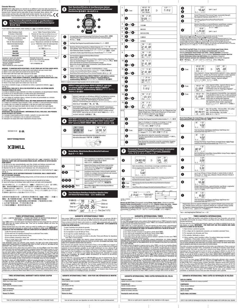 Timex 814-095006 User manual