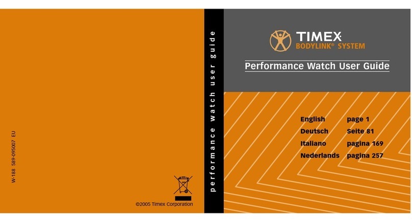 Timex W-184 User manual