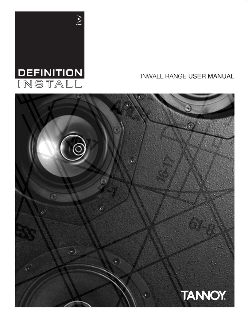 Tannoy IW60EFX User manual