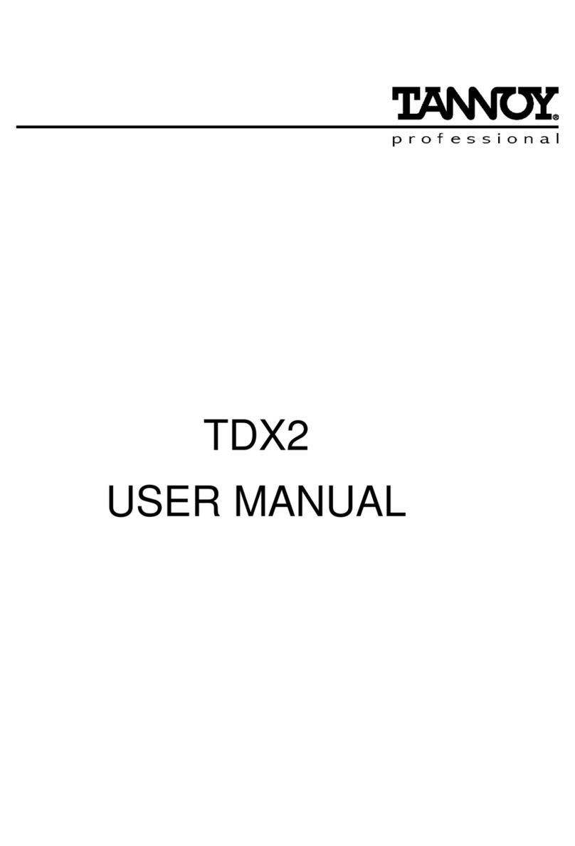 Tannoy TDX2 user manual